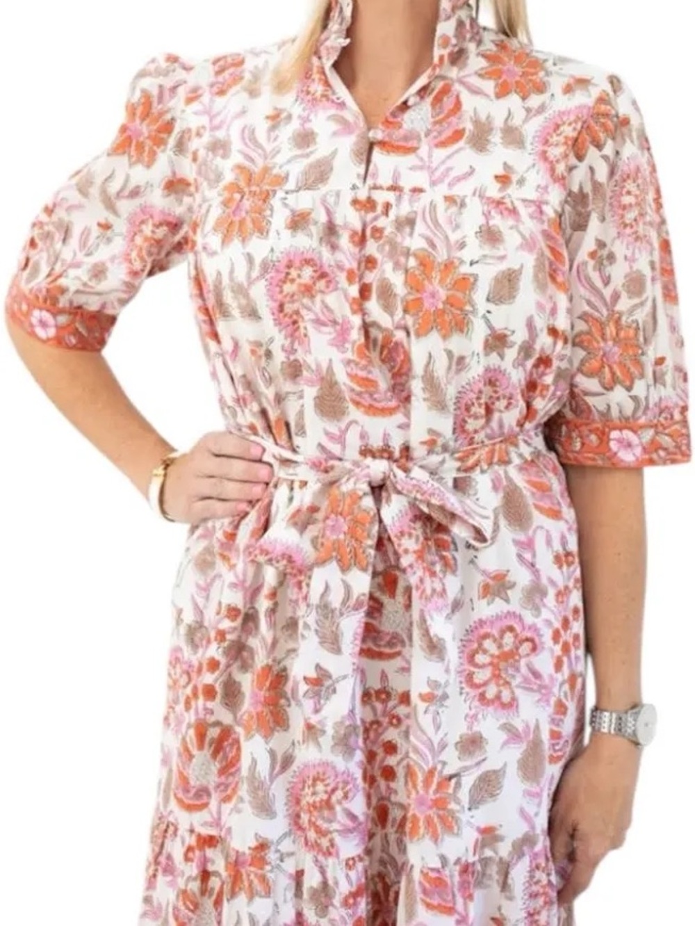 Saule Parc Lale Dress in Pamplemousse